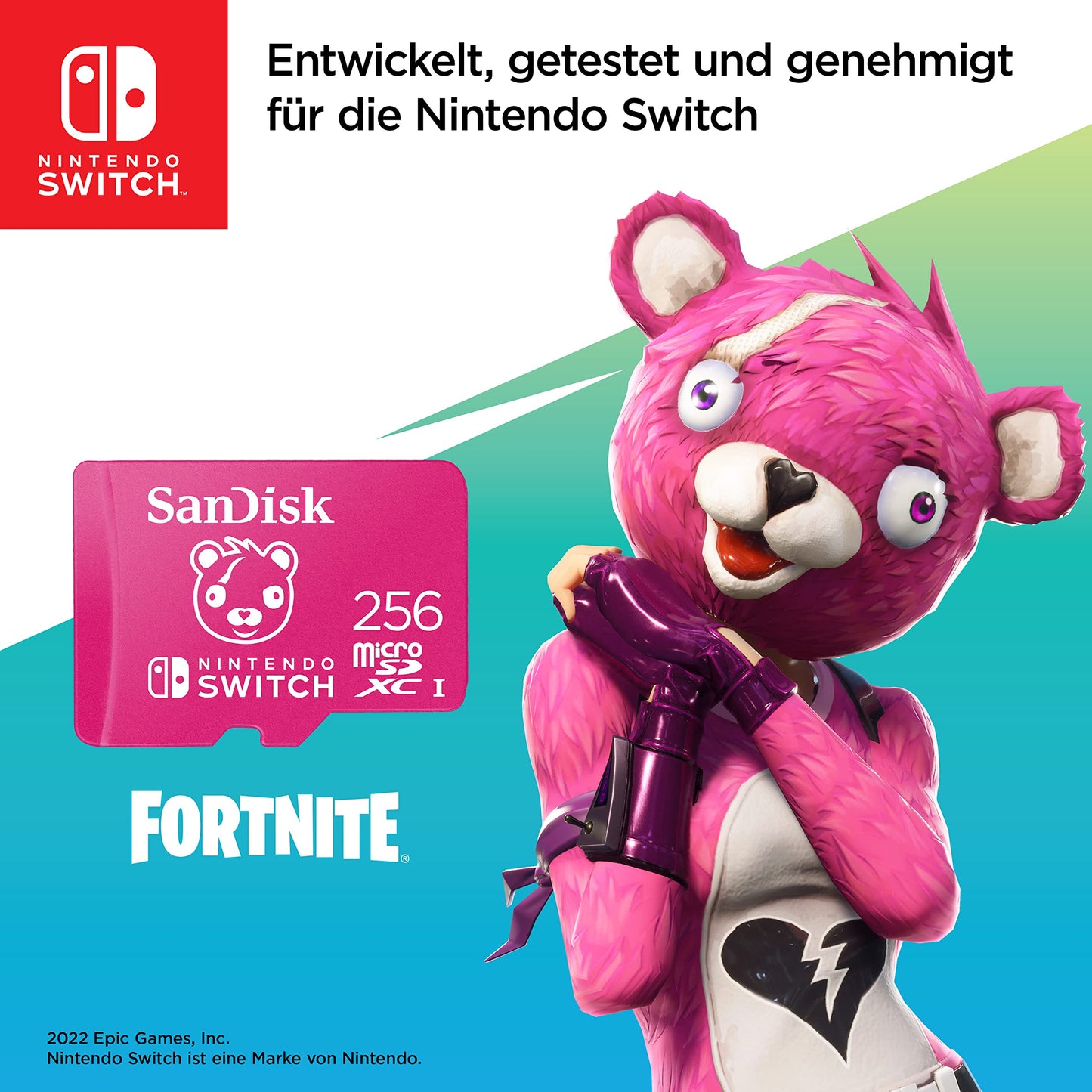 SanDisk Nintendo Switch microSDXC 256GB (SDSQXAO-256G-GN6ZG)