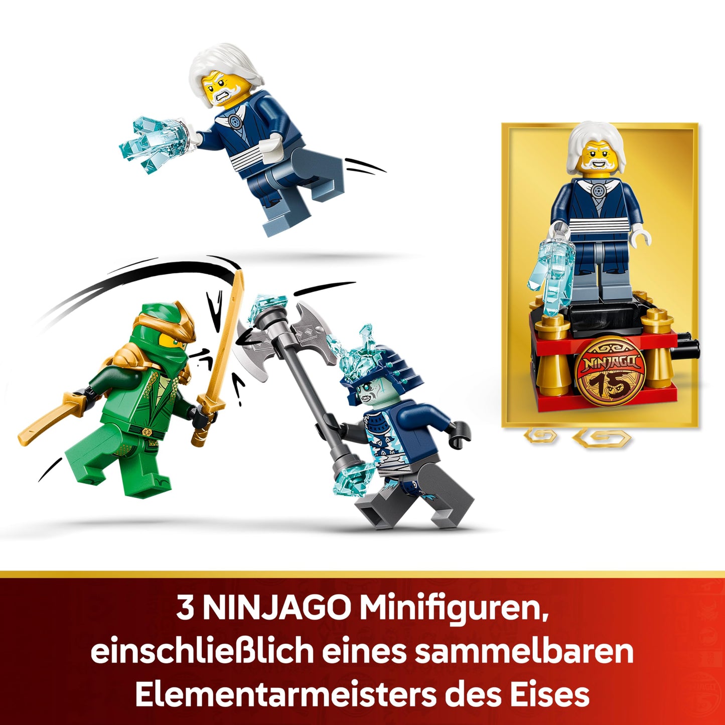 LEGO NINJAGO 15th Anniversary: Lloyd's Titan Mech - Ninja action toy with collectible minifigure, shield and sword - nostalgic gift for boys aged 14 and over and adult fans - 71860