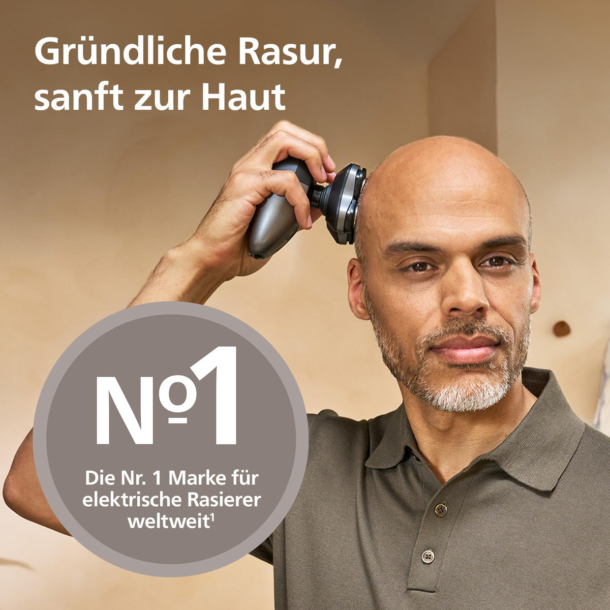 PHILIPS Head Shaver Pro Series 7000 – electric bald head shaver for men and women, flexible 360-degree shaving head and ComfortCut blades, thorough shave, gentle on the skin, model HS7980/15