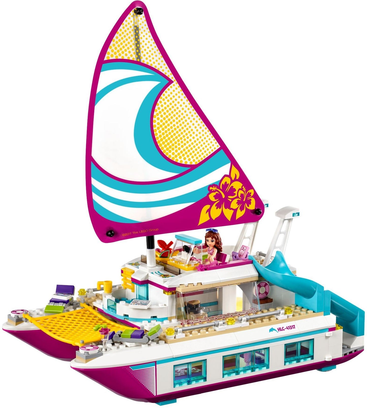 LEGO Friends 41317 - "Sunshine Catamaran construction game, colorful
