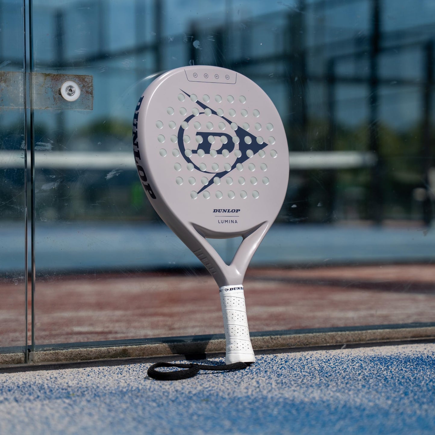 Dunlop Padel Racket Lumina Light Gray - Amazon Exclusive - Graphite Frame, Pro Eva Core, 365g - 10370773