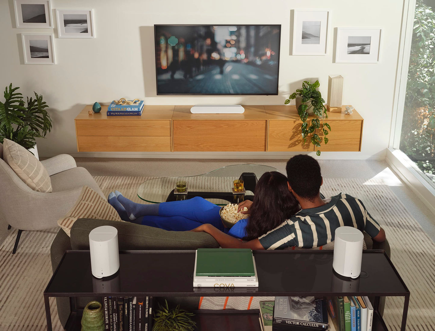 Sonos Era 100 | Smart speaker with WiFi, Bluetooth, compatible with Amazon Alexa - white - E10G1EU1