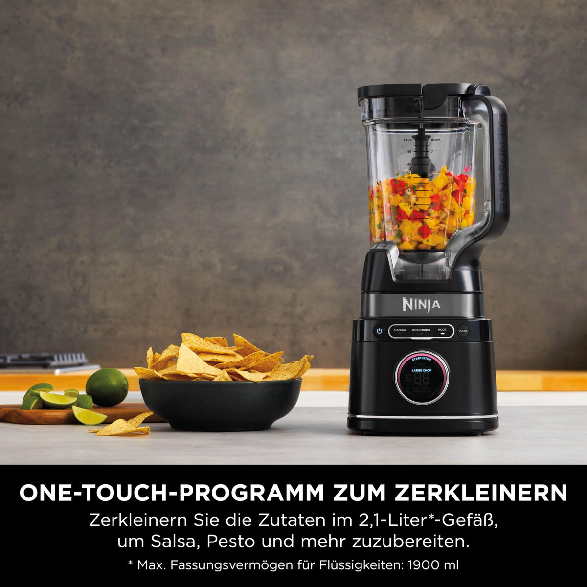 Ninja blender procesor 3 în 1 cu detectare de putere, negru, TB401EU