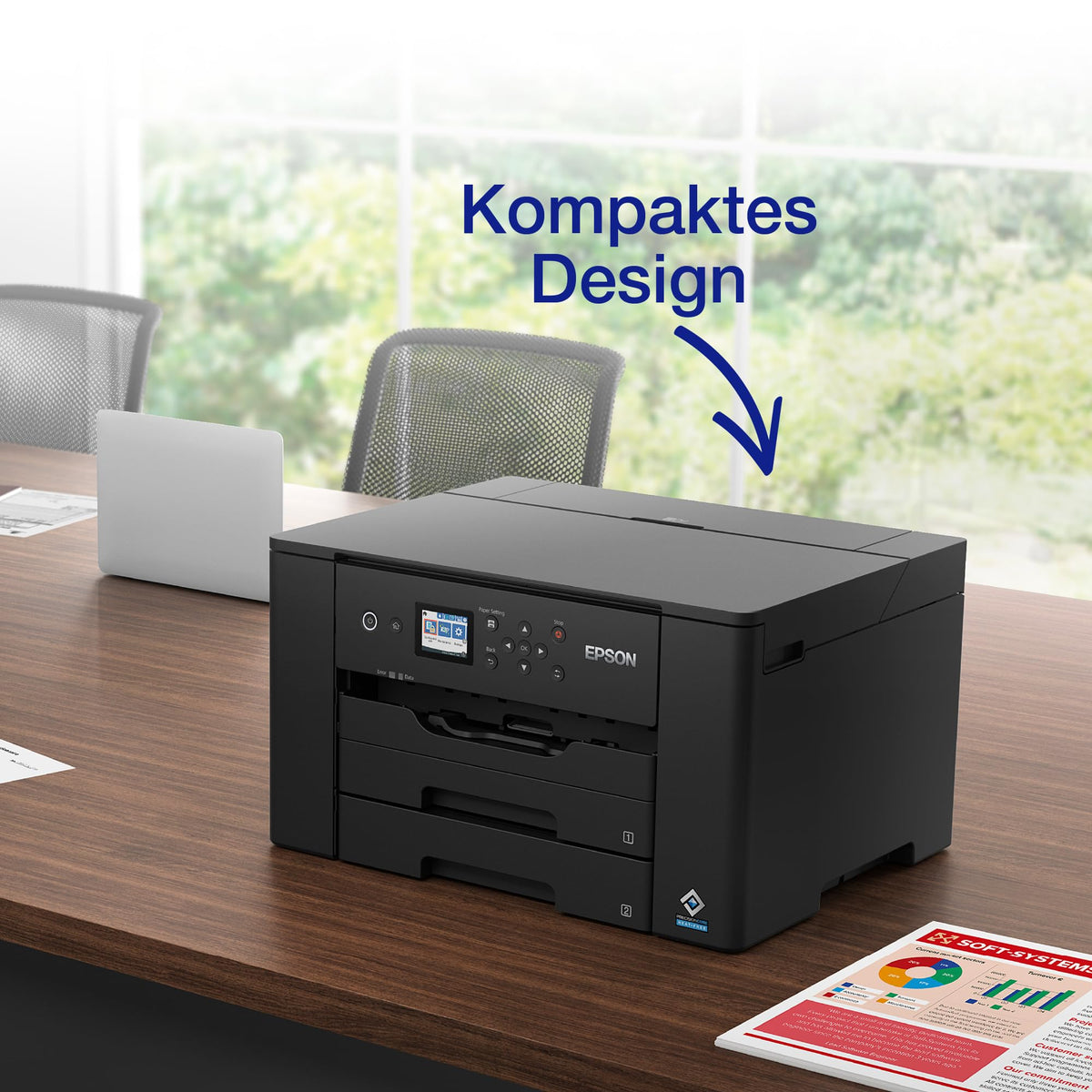 Epson WorkForce WF-7310DTW A3+ Inkjet Printer, wireless connection and double-sided printing - C11CH70402