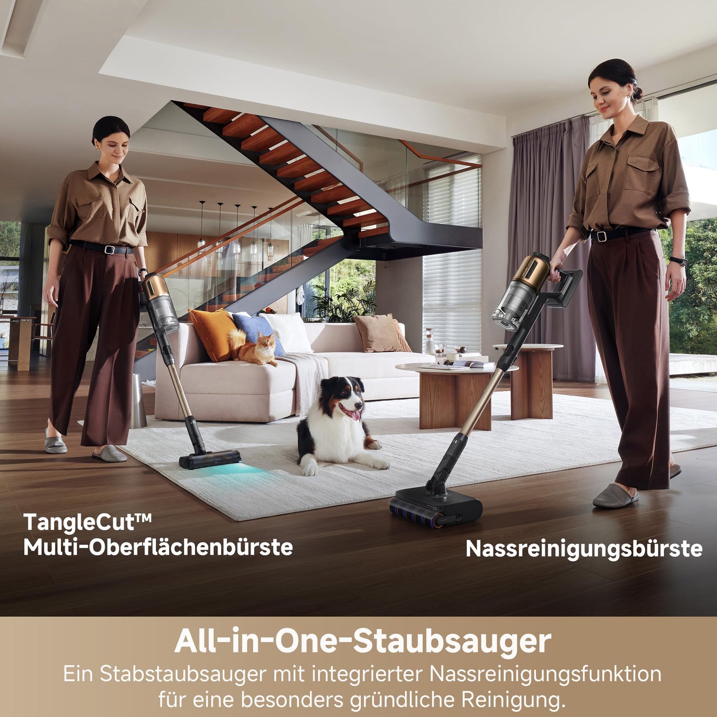 dreame Z30 Pro Aqua-A cordless vacuum cleaner for wet cleaning, wet and dry cleaning, self-cleaning with hot air, 90° bendable, anti-tangle hair cutting, 855 W, 28,000 Pa - VZV66C
