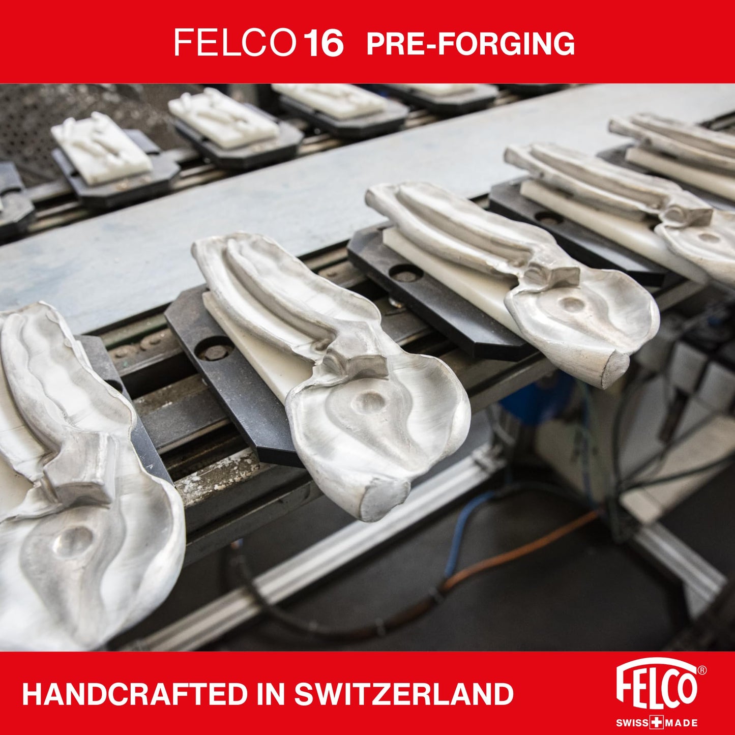 FELCO 16 bypass secateurs for left-handed medium-sized hands, 42 mm hardened steel blade, forged aluminum handles, cut up to 20 mm, ergonomic, Swiss Made