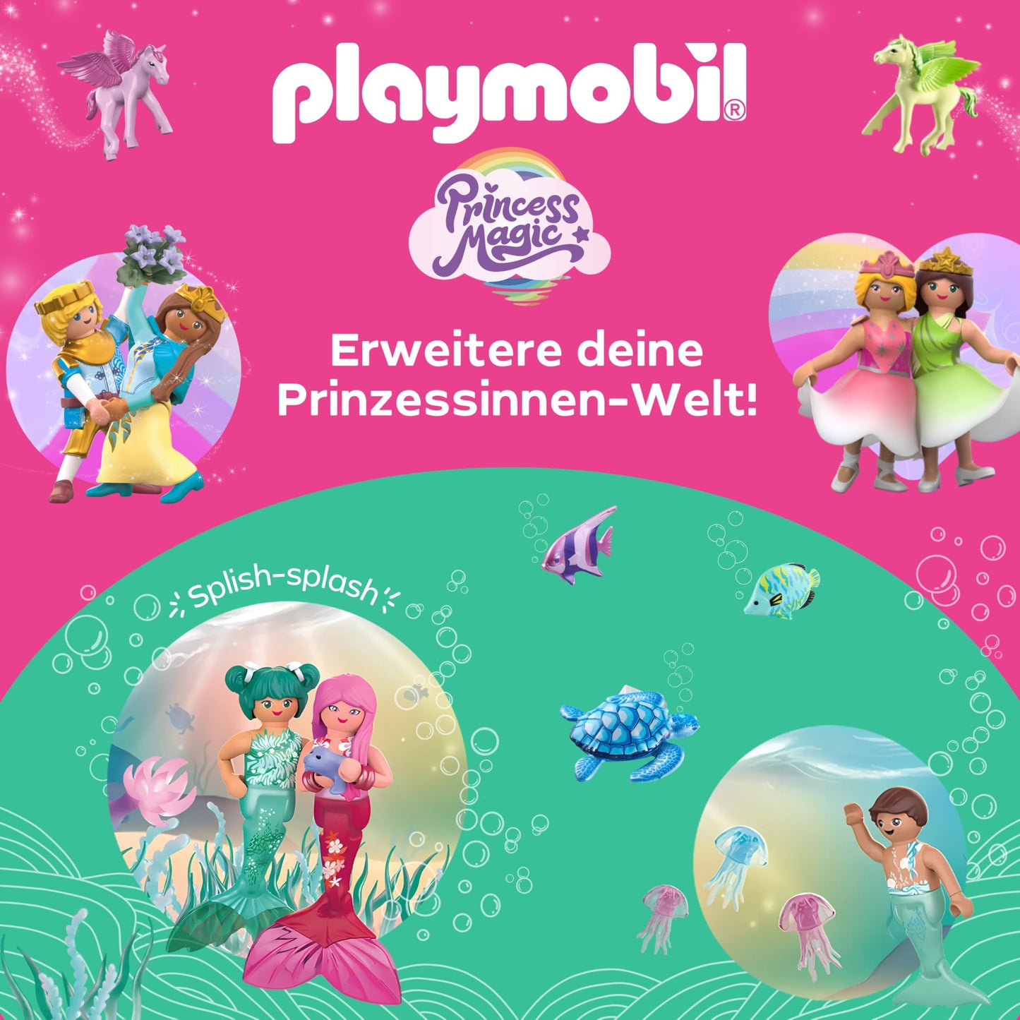 PLAYMOBIL | Princess Magic | Princess castle with royal couple | Princess toys | Castle Playset | Fairytale toys for children aged 4 and up | 71845