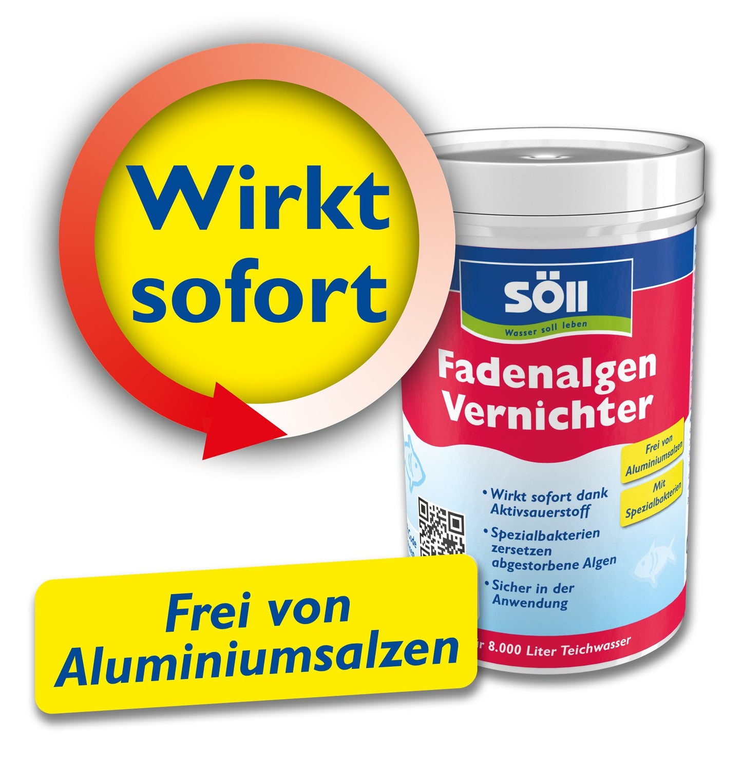 Söll thread algae killer with active oxygen 10 kg, immediate effect - 80794