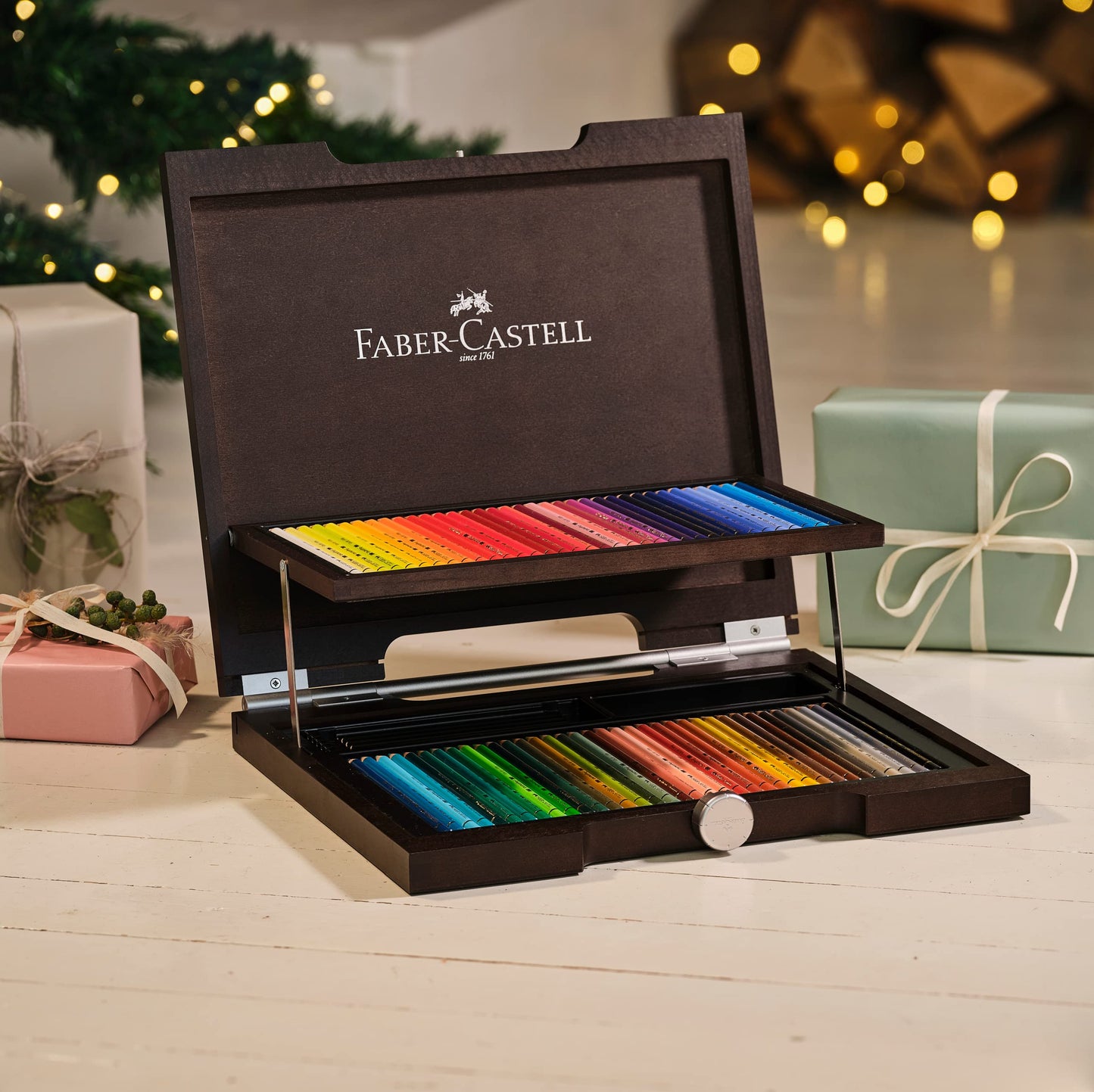 FABER-CASTELL - Polychromos colored pencils set 72 colors in a wooden case - 18-110072