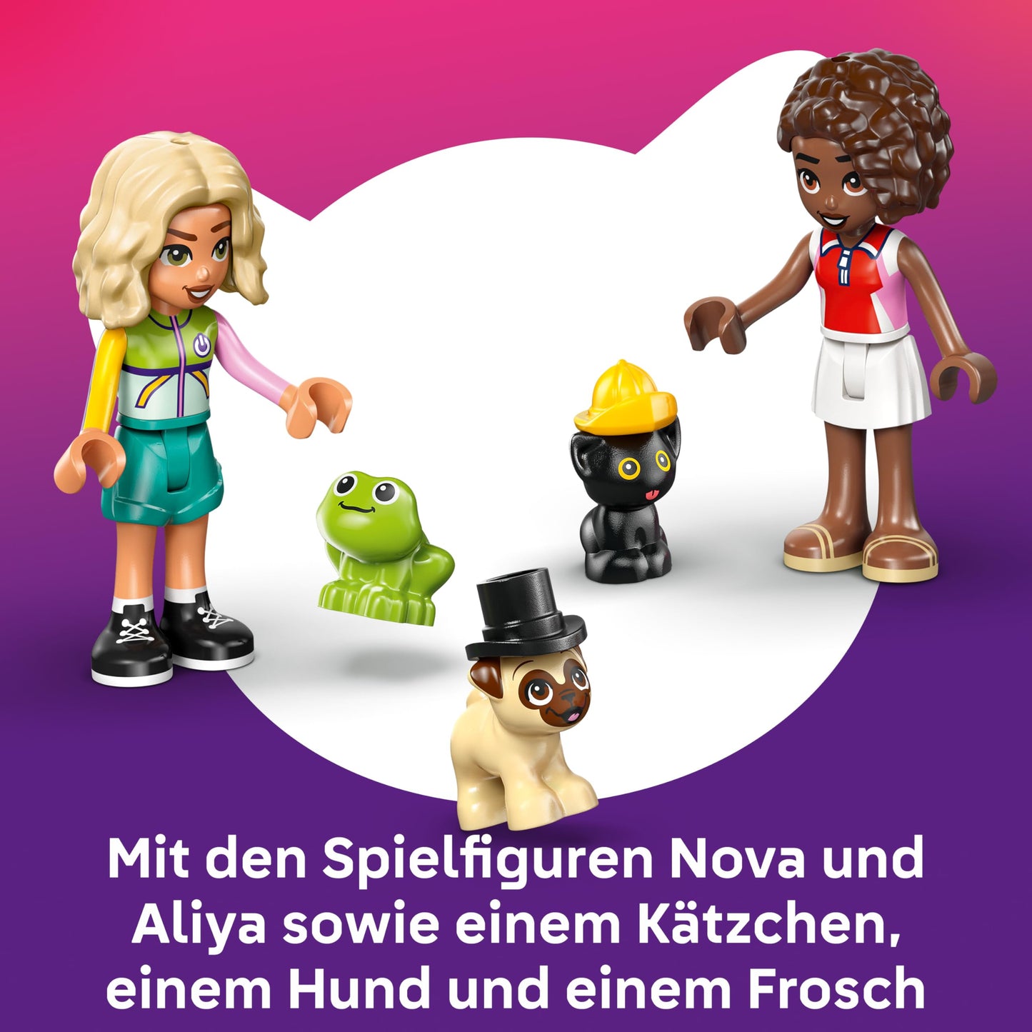 LEGO Friends pet accessories van - toy with 2 mini dolls and dog, cat and frog figures - birthday gift for girls aged 6 and over - 42678