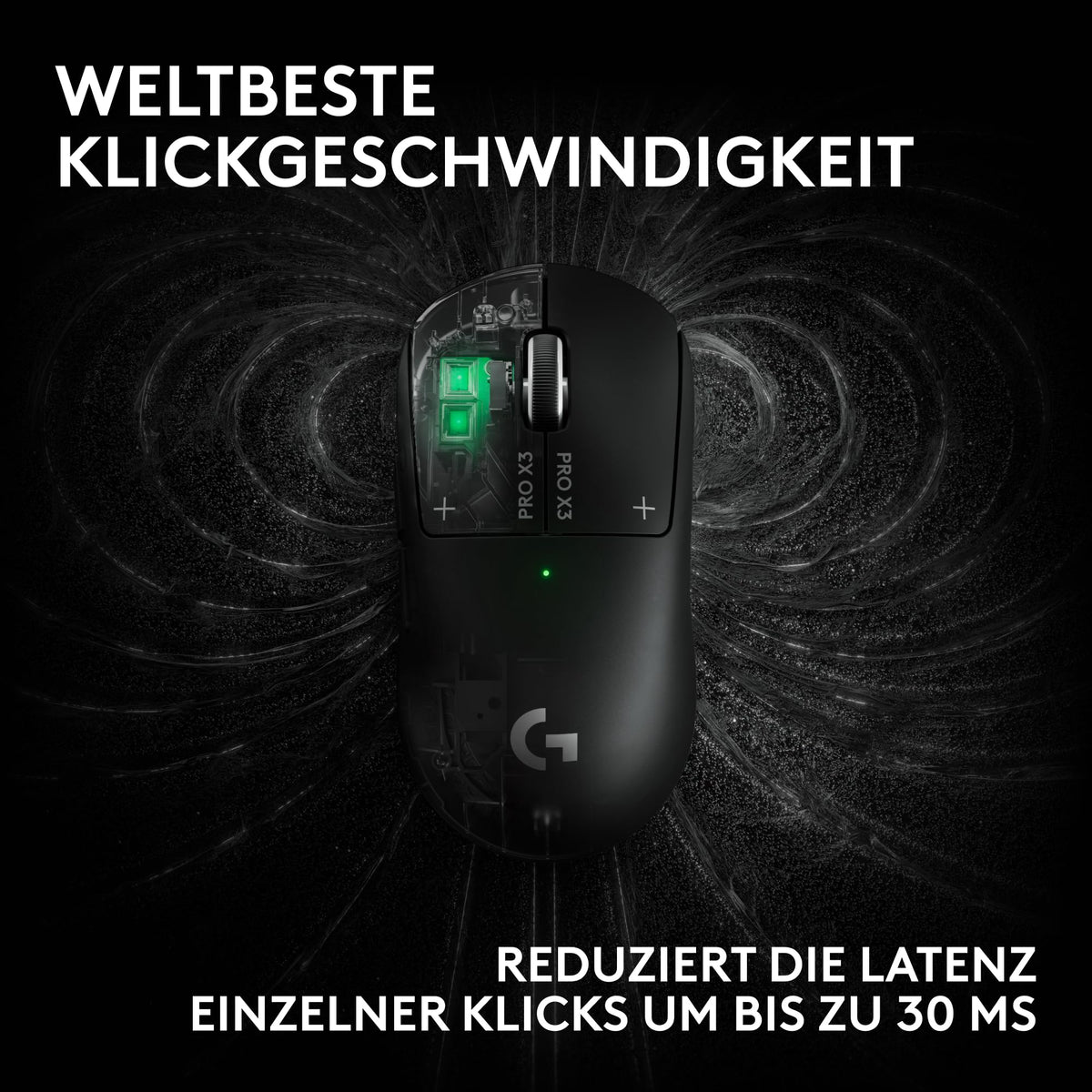Logitech G PRO X3 SUPERSTRIKE Gaming Mouse - Black - 910-007878