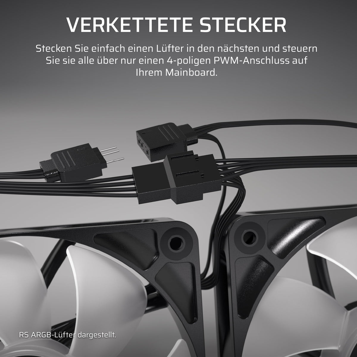 CORSAIR RS140 ventilator PWM de 140mm – pachet dublu, negru - CO-9050191-WW
