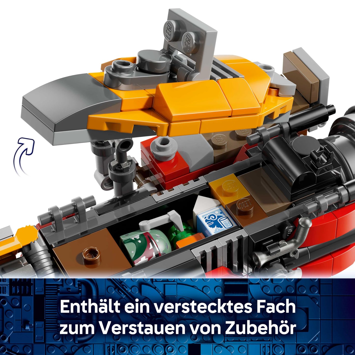 LEGO Star Wars 75437 Cobb Vanth's Speeder - including Cobb Vanth & Cad Bane minifigures as well as blaster & jetpack - gift for boys aged 7 and up and fans of The Mandalorian