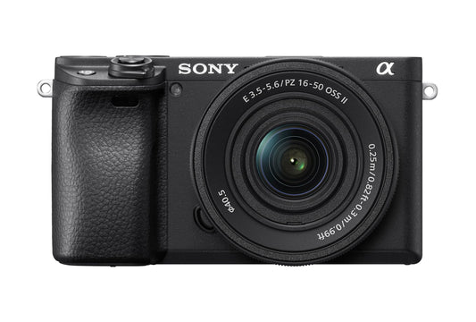 Sony Alpha 6400 APS-C Spiegellose Kamera mit 16-50mm Objektiv - ILCE6400AKB.CEC