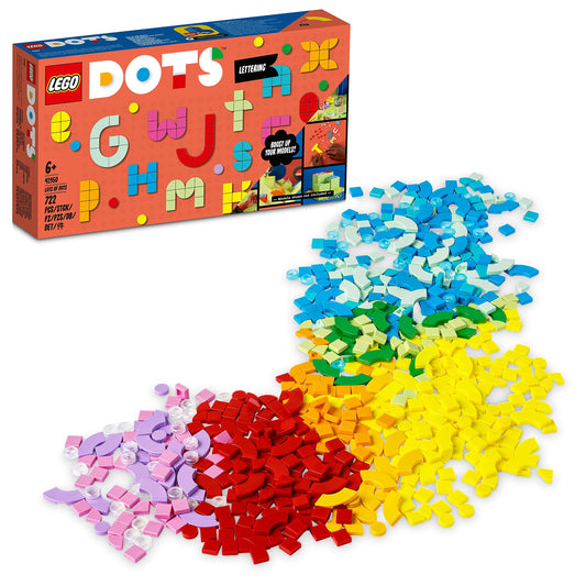 LEGO 41950 DOTS extension set XXL - messages, creative set for DIY message board for children, toy craft set with letter building blocks