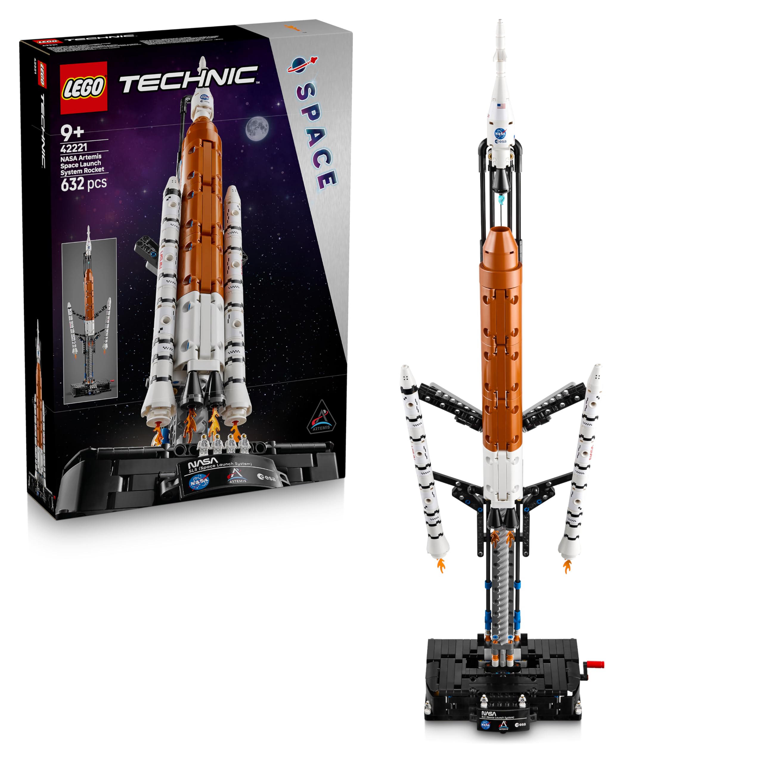 LEGO Technic NASA Artemis SLS heavy-duty rocket - children's rocket & spaceship toy - building model & model building construction toy for ages 9 and up - gift for boys and girls - 42221