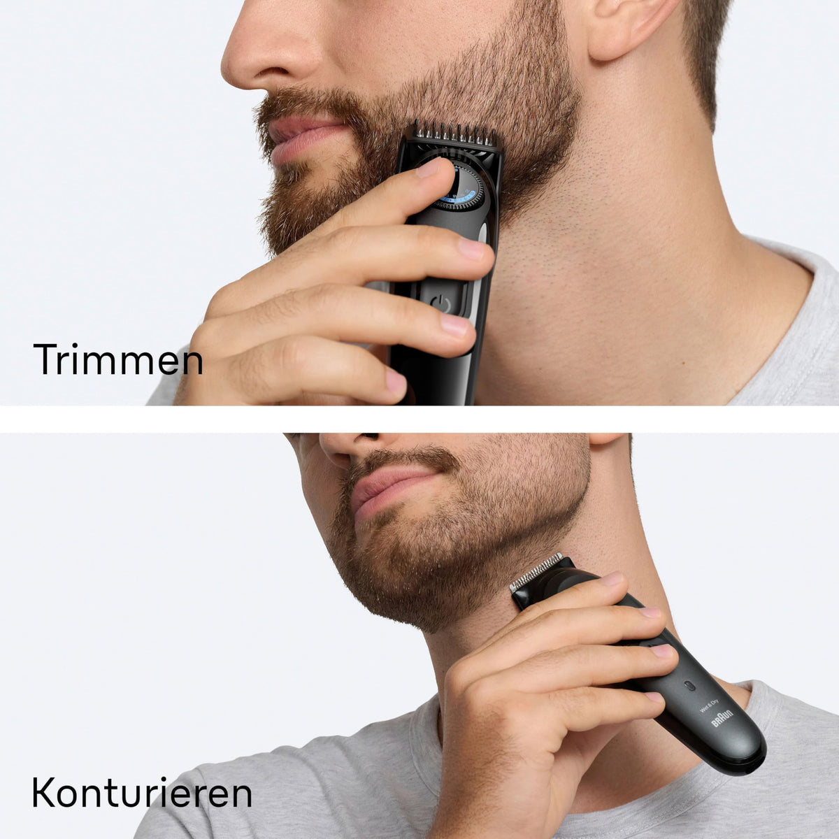 Braun Trimmer pentru barbă Series 3, tăietor de barbă pentru bărbați, BT3520, negru