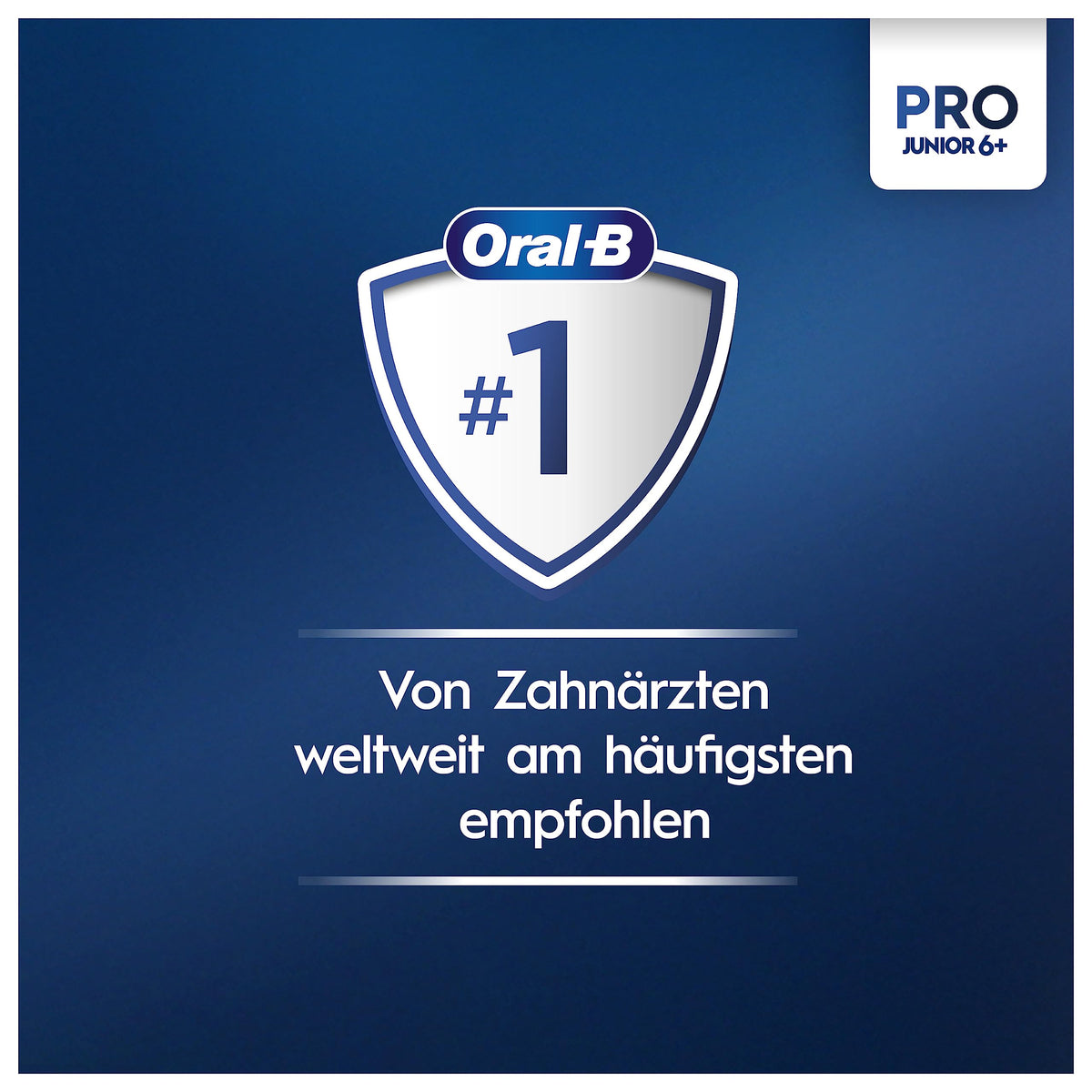 Oral-B Pro Junior Star Wars Electric Toothbrush for kids aged 6 and up, 2 replacement brush heads, 360° pressure control, 2 brushing modes including sensitive for dental care, soft bristles, white - 8006540957196