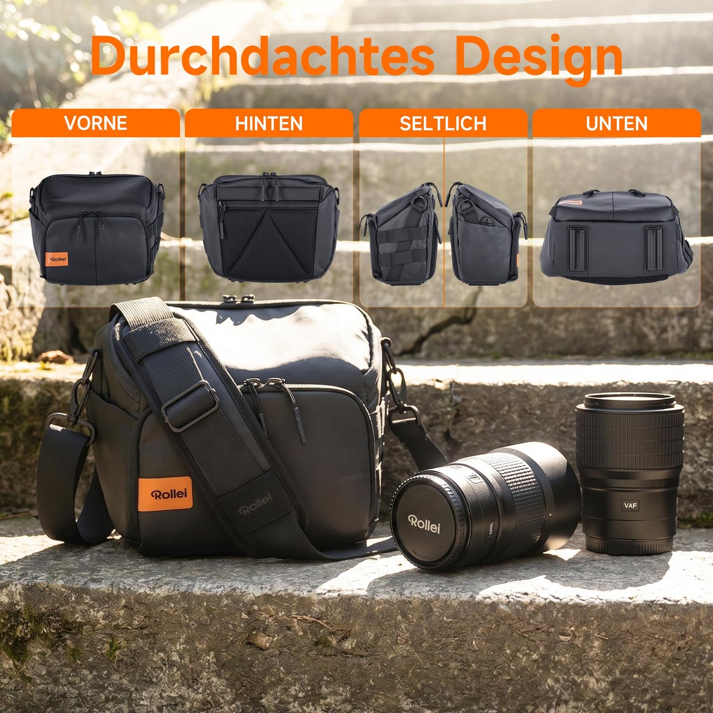 Camera bag, Rollei Fotoliner Ocean Bag M camera bag medium photo bag - 27524