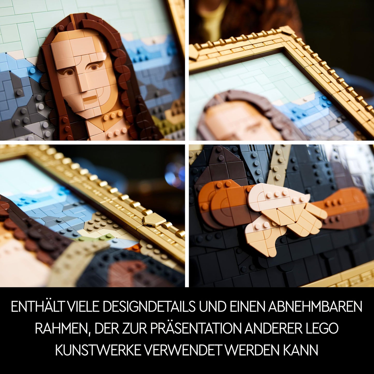 LEGO Art Mona Lisa Adult Set Leonardo da Vinci Painting Hanging Creative Activity for Men Women Gift for Art Lovers Italian Renaissance Art 31213