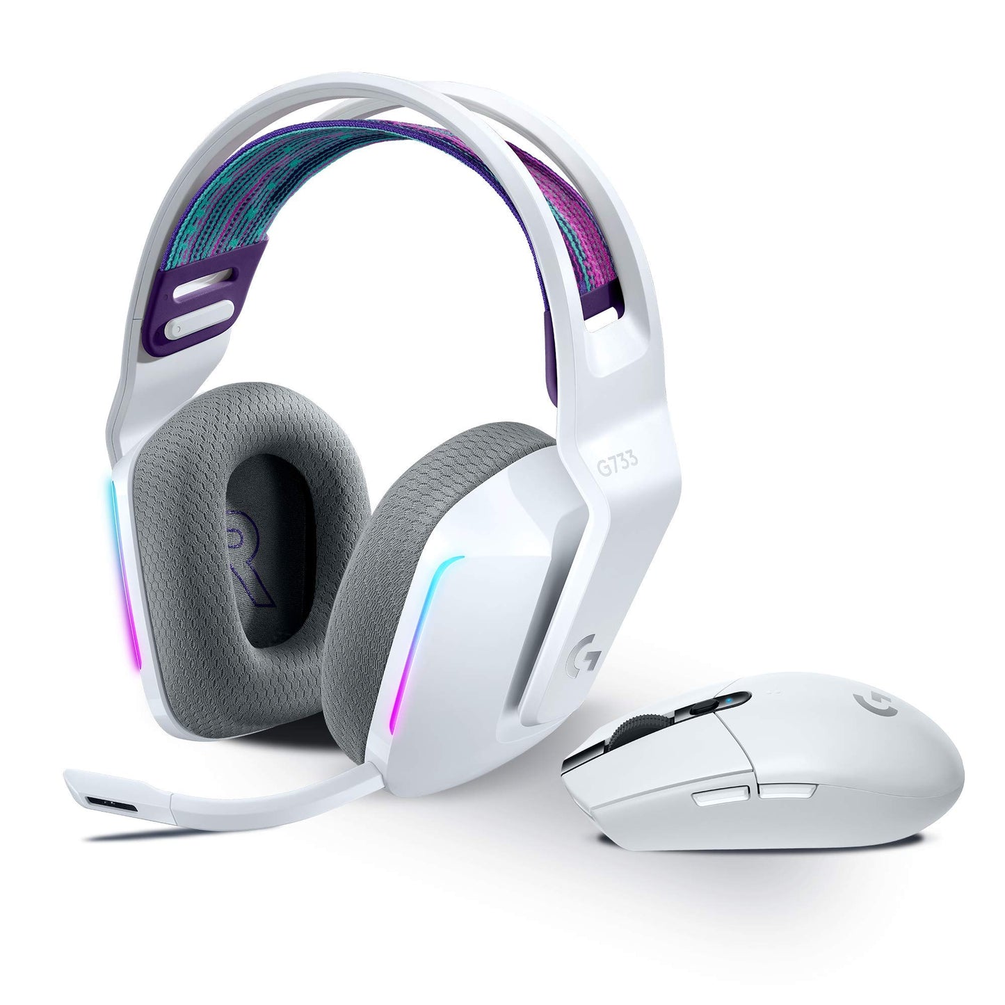 Logitech G305 Lightspeed wireless gaming mouse + Logitech G733 Lightspeed wireless gaming headset with headband