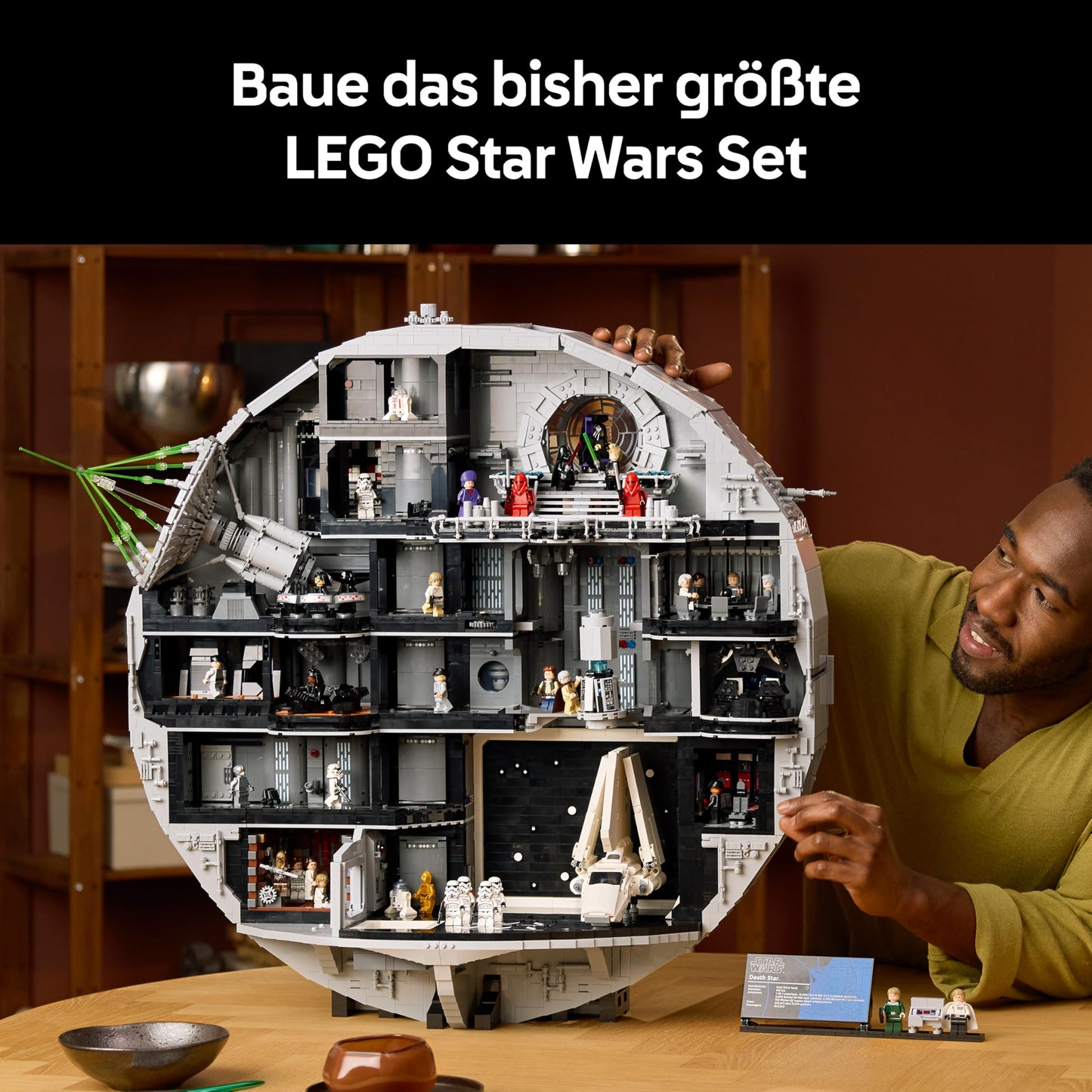 LEGO Star Wars Death Star - Building Set for Adults - Interactive UCS Display Model with 36 Minifigures including Luke Skywalker, Han Solo & Darth Vader - Gift for Men, Women and Fans - 75419