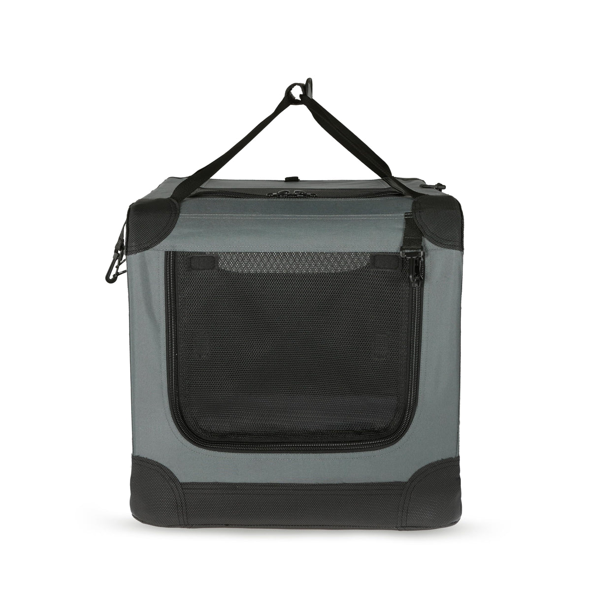 Amazon Basics Zwinger pliabil cu 4 uși pentru câini, pisici, iepuri și alte animale mici, gri, M 76 cm x 54 cm x 54 cm - 12002N-30-APL