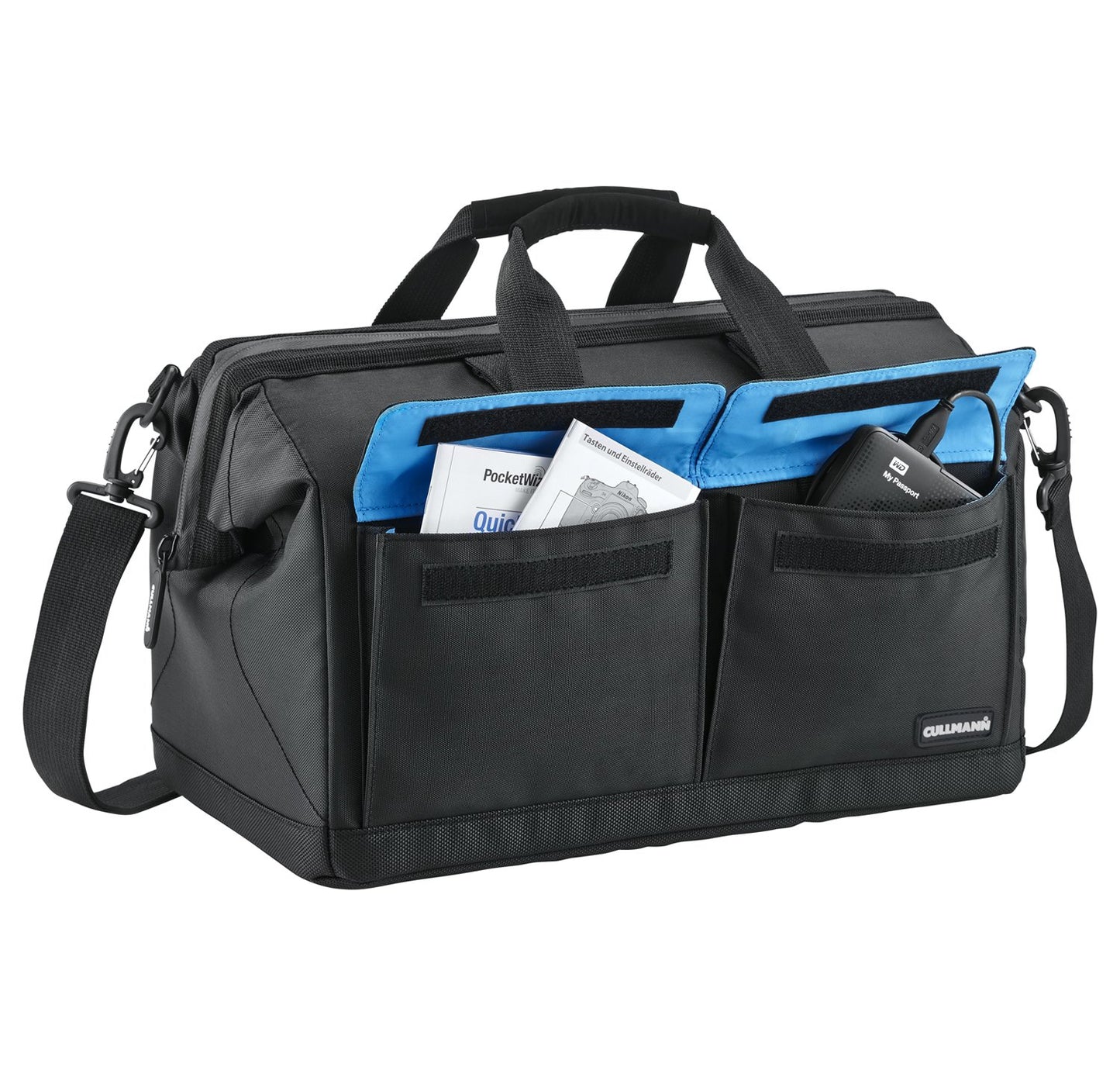 CULLMANN - 98380 - AMSTERDAM Maxima 520 camera bag for medium to large DSLR equipment with large pocket opening, black - internal dimensions 360x170x200m - 1300g light