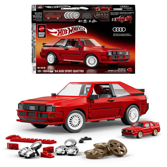 Mattel Brick Shop Hot Wheels '84 Audi Sport Quattro kit - JLK39