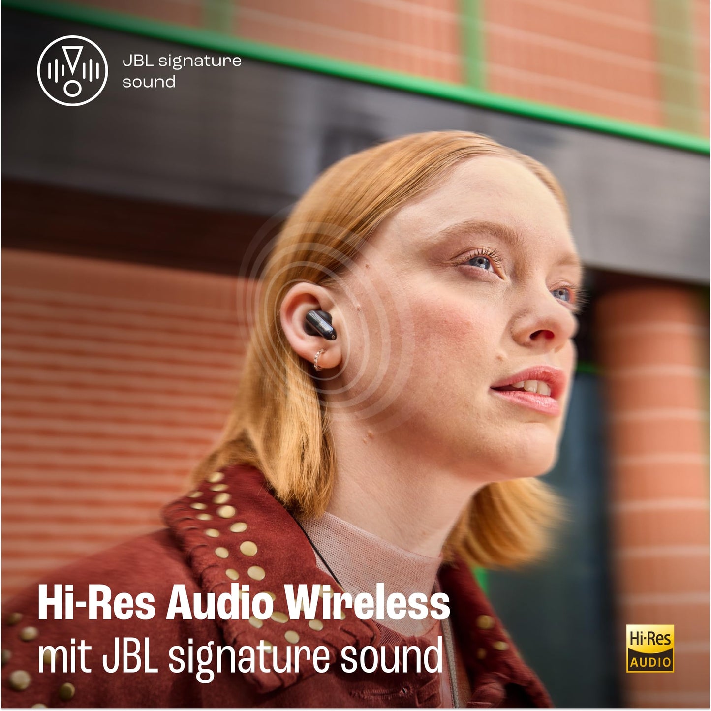 JBL Live Flex 3, wireless earbud headphones with Bluetooth, 50 hours of battery life, True Adaptive Noise Canceling and high-resolution JBL Signature Sound, IP54 waterproof, with earplugs, black - JBLLIVEFLEX3BLK