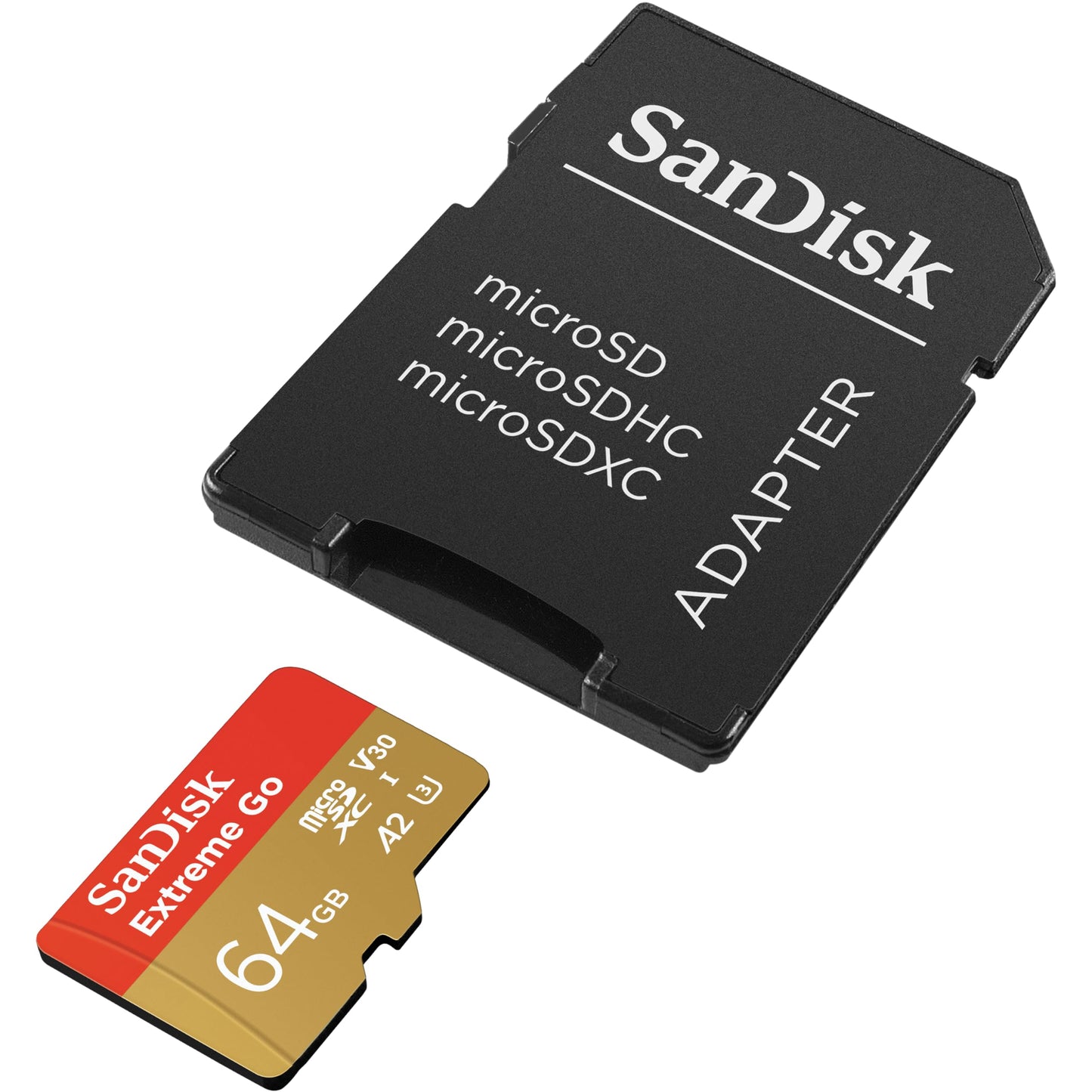 SANDISK 64GB Extreme Go Micro SDXC Card (For Android - SDSQXBU-064G-GZ6MA