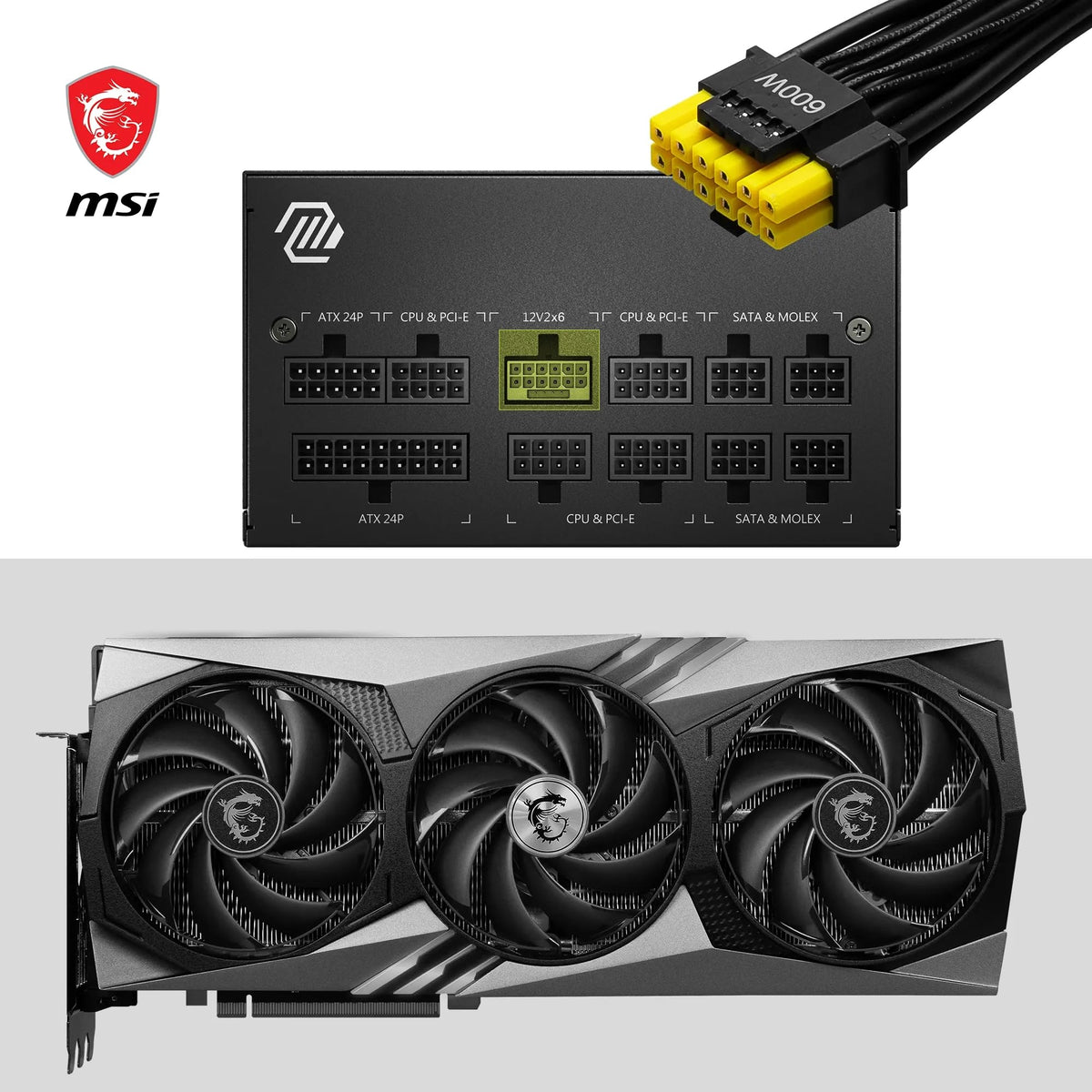 MSI MAG A850GL PCIE5 Sursă de alimentare, 850W, 80 Plus Gold, complet modulară, ATX 3.0, suportă GPU PCIe 5.0, ventilator de 120mm FDB cu rulmenți dinamici, Full-Bridge LLC, cabluri negre flack - 7 ani garanție - 306-7ZP8A11-CE0