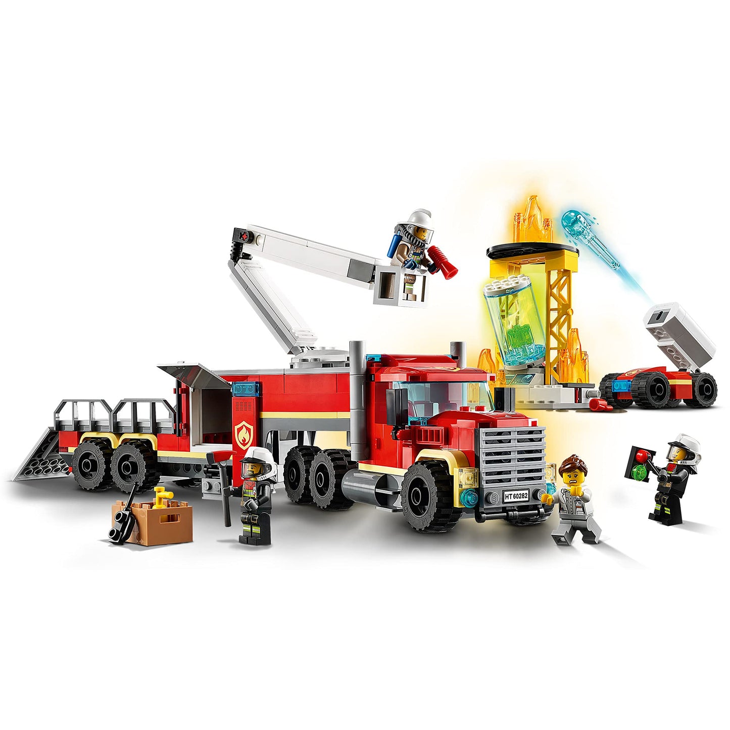 LEGO 60282 City Mobile Fire Department Operations Center with Toy Fire Engine, Fire Station for Boys and Girls Ages 6 and Up, Gift Set