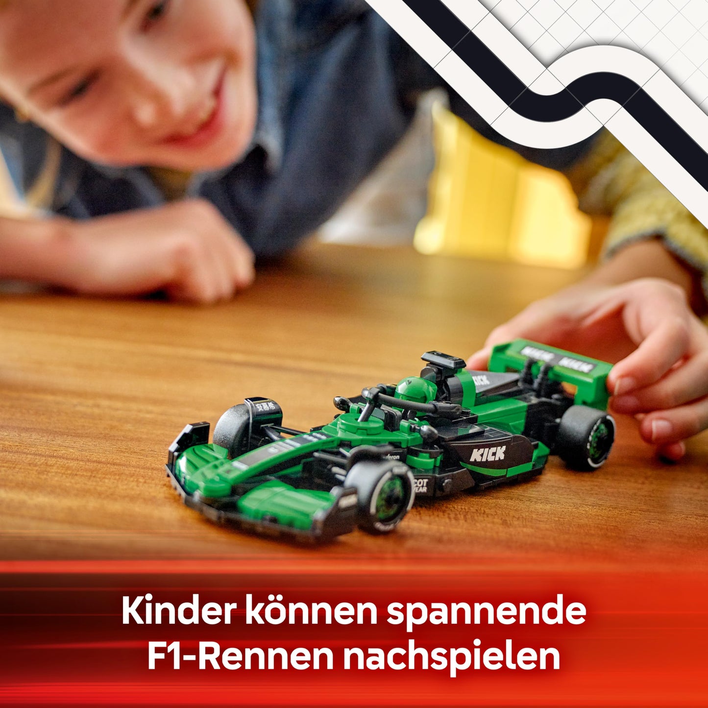 LEGO Speed Champions Kick Sauber F1 Team C44 racing car - toy with Formula 1 minifigure to collect - building set - gift for boys and girls aged 10 and over and adult motorsport fans 77247