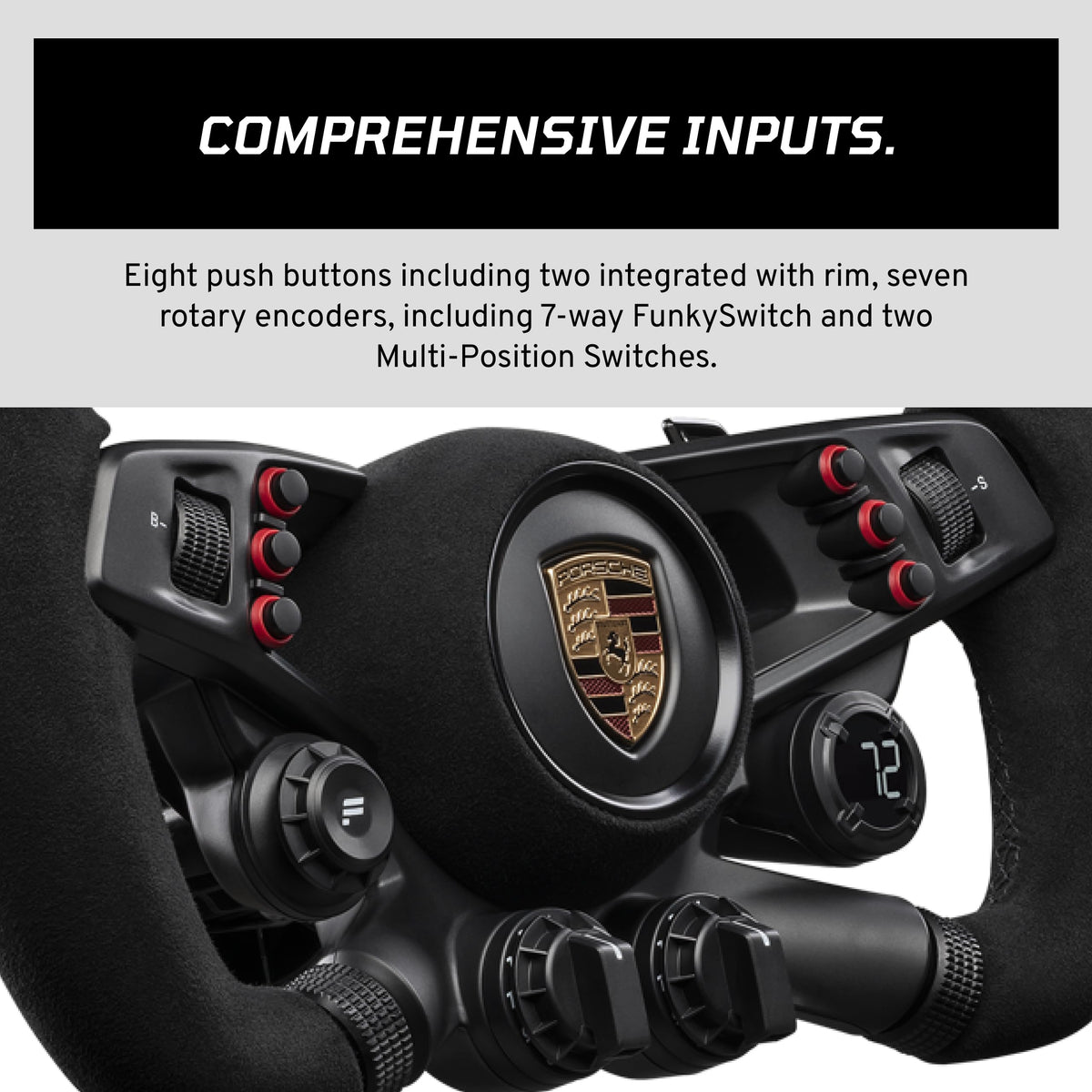 Fanatec Sim Racing CSL Elite Steering Wheel Porsche Vision GT – PC PS5 PS4 - CSL_E_SW_PVGT
