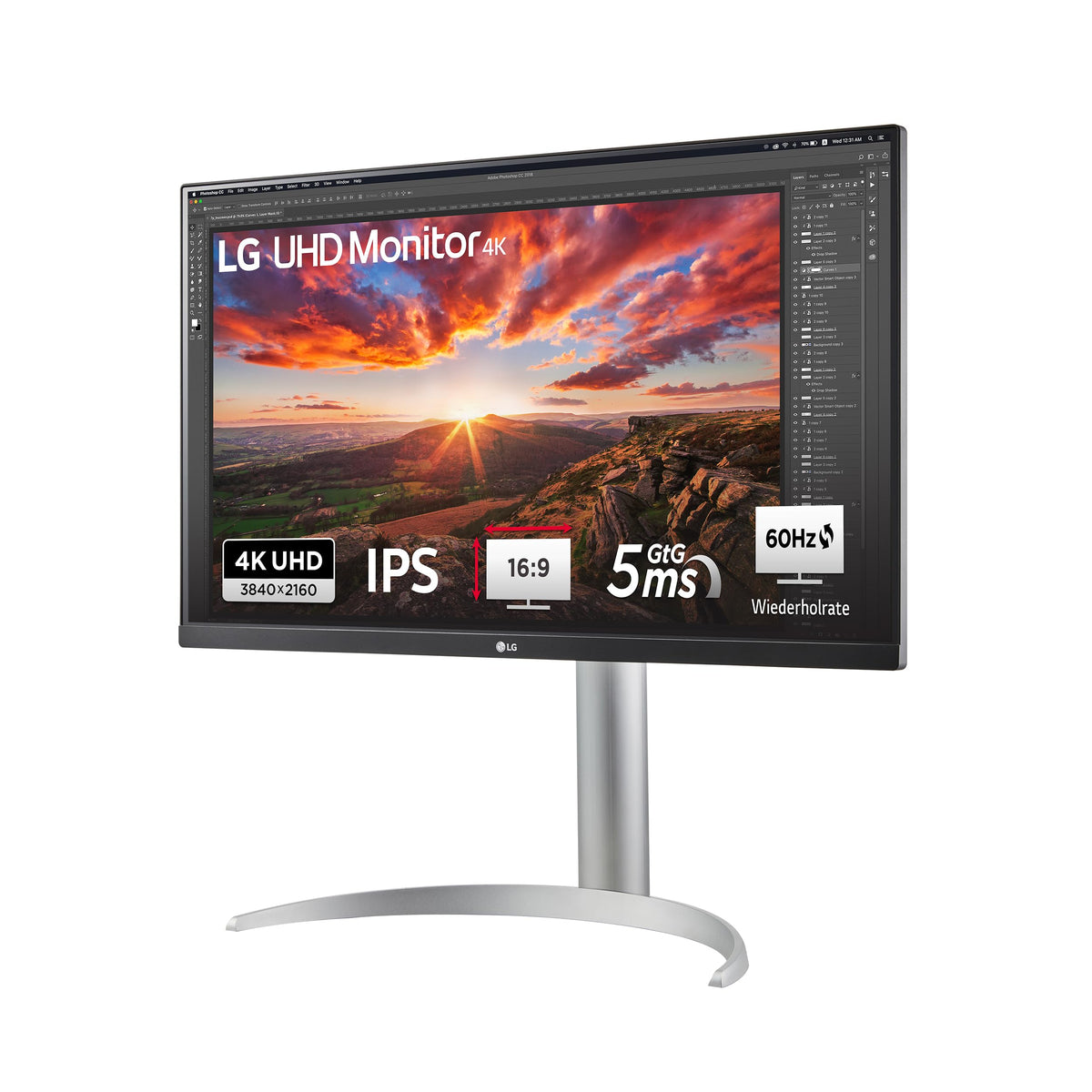 LG 27UP650K-W.AEU (27 inch) 4K UHD IPS Monitor, DisplayHDR™ 400, 95% DCI-P3, 2X HDMI 2.0, Alb
