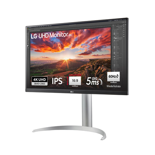 LG 27UP650K-W.AEU (27 inch) 4K UHD IPS Monitor, DisplayHDR™ 400, 95% DCI-P3, 2X HDMI 2.0, White