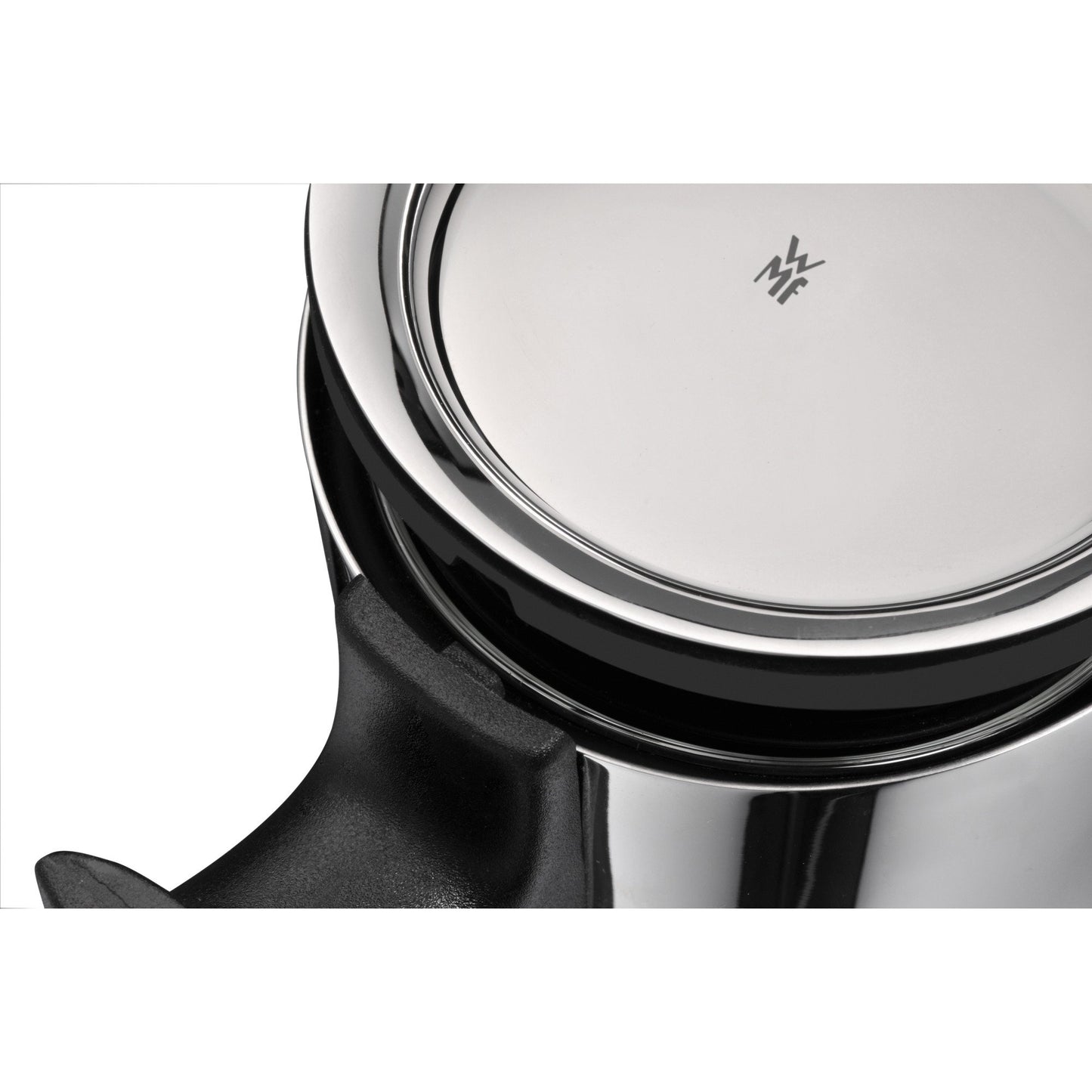 WMF Basic water carafe with handle 1.5 liters, glass carafe with lid 1.5 l, silicone lid, closeup closure - 618046040