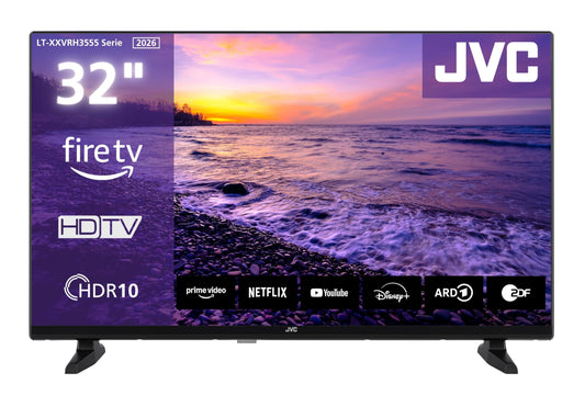 JVC TV 32 inch Fire TV HD-Ready Smart TV HDR TV with Alexa voice control and