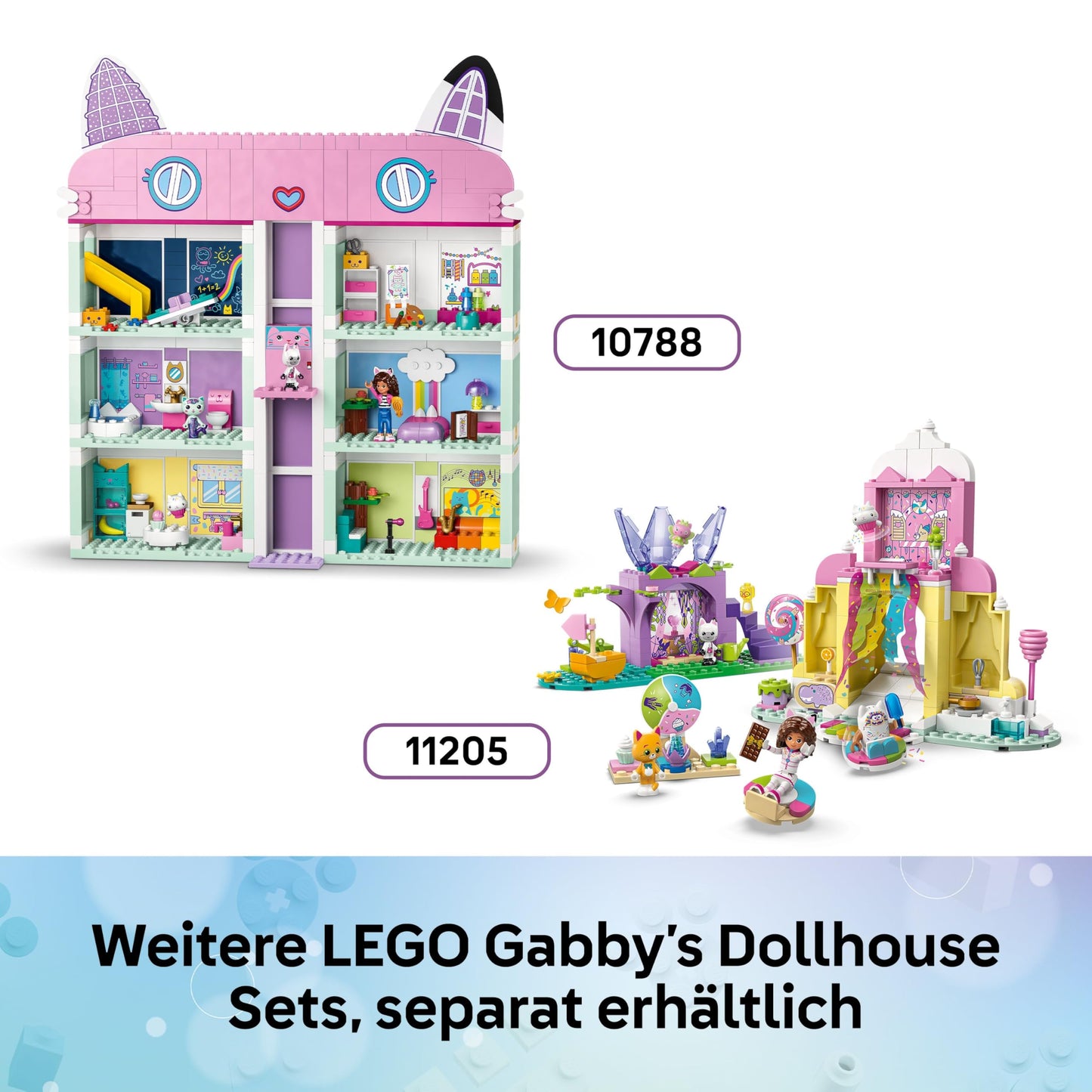 LEGO Gabby's Dollhouse Mermaid Gabby's Aquarium Adventure Toy - incl. a Gabby Mini Doll & Mercat Figure, Plus Fun Accessories - Gift for 4+ Year Old Girls & Movie Fans - 11204