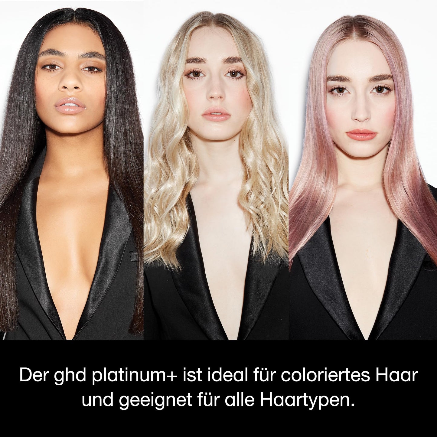 ghd platinum+ straightener: Smart hair straightener, multi-styler for smooth looks, waves and curls, more shine, stronger color protection, without extreme heat damage - 99350171502