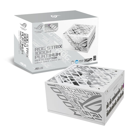 ASUS ROG Strix 1000W Platinum Equalizer ATX Gaming Power Supply - ROG-STRIX-1000P-GAMING-WHITE-E