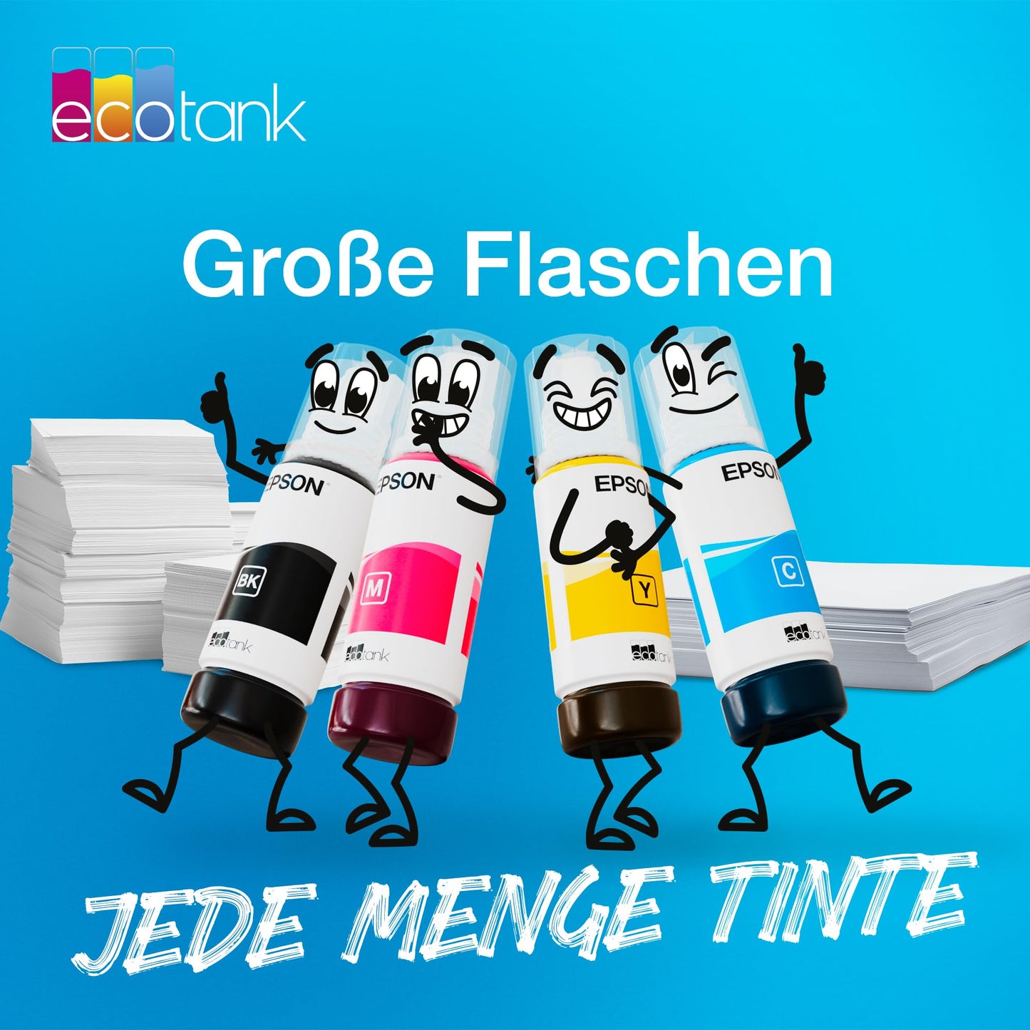 Epson EcoTank 104 Original Ink Bottle | Black| High yield – Up to 4,500 pages | Brand quality for optimal results - EP65580