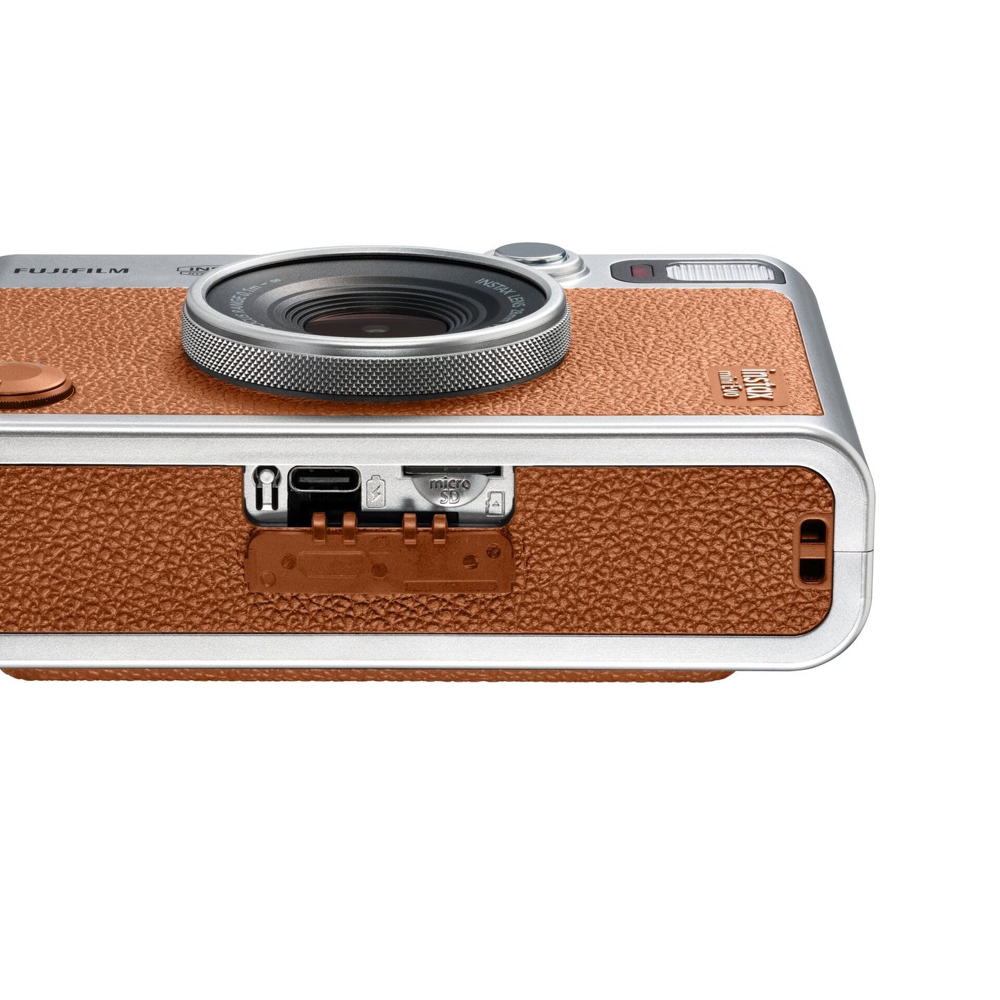 FUJIFILM instax mini Evo™ hybrid instant camera | Camera with instant printing & LCD display, 100 creative looks with 10 lens modes & 10 film effects, app & smartphone printing in instax mini format | Brown - EVO