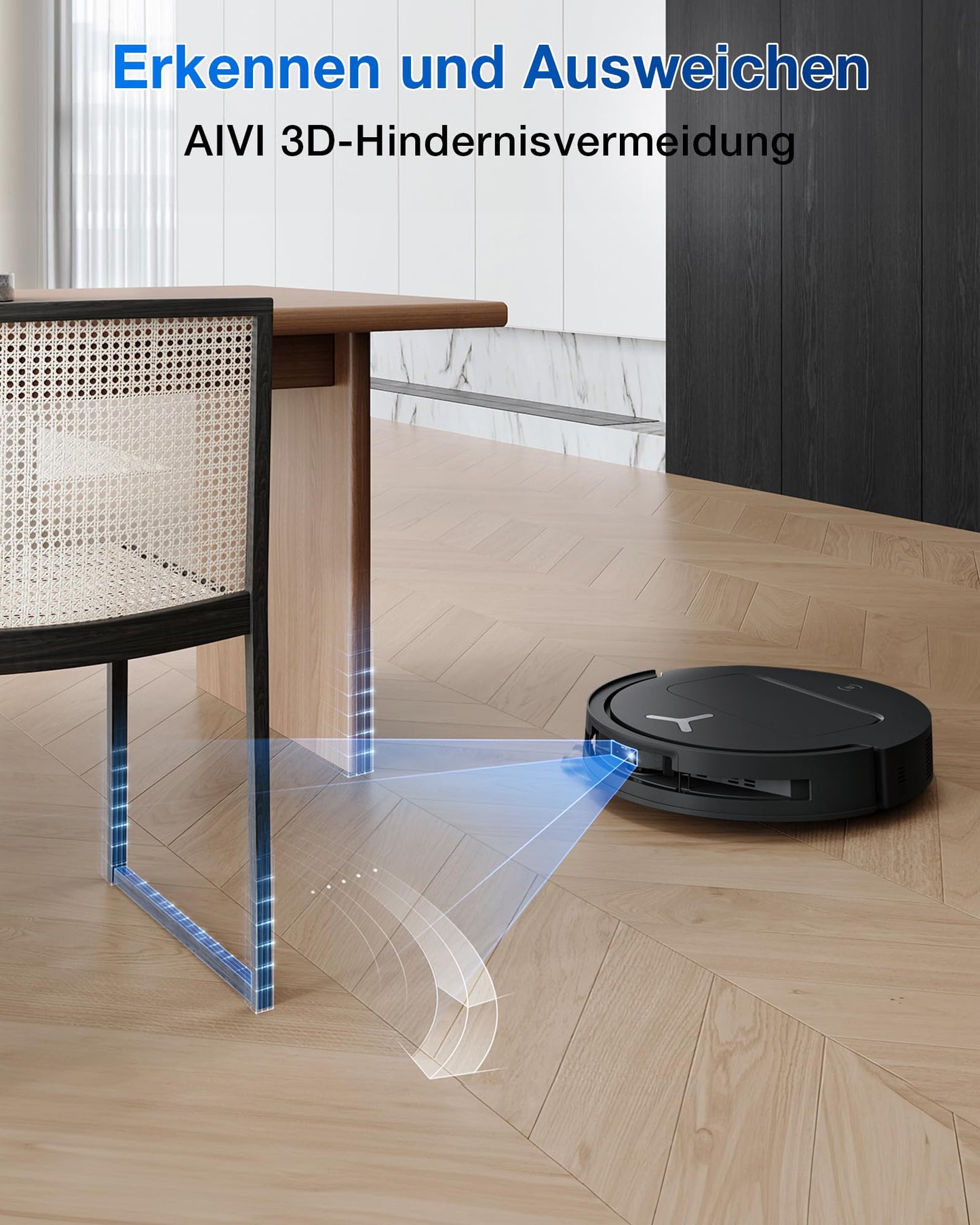 ECOVACS DEEBOT T50 Omni Gen2 robot vacuum cleaner with wiping function, 21,000 Pa, extendable side brush and mop, ZeroTangle 2.0, mop wash with 75°C hot water, all-in-one station, 81 mm, silver black