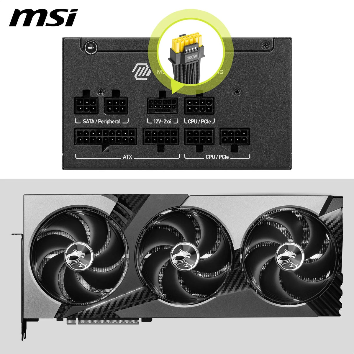 MSI MAG A650GLS PCIE5 Sursă, 650W, 80 Plus Gold, ATX 3.1, Suport GPU PCIe 5.1, 12V-2x6 nativ, Conector 12V-2x6 bicolor, Sursă ATX, Cablu modular - 306-7ZPHY11-HD8