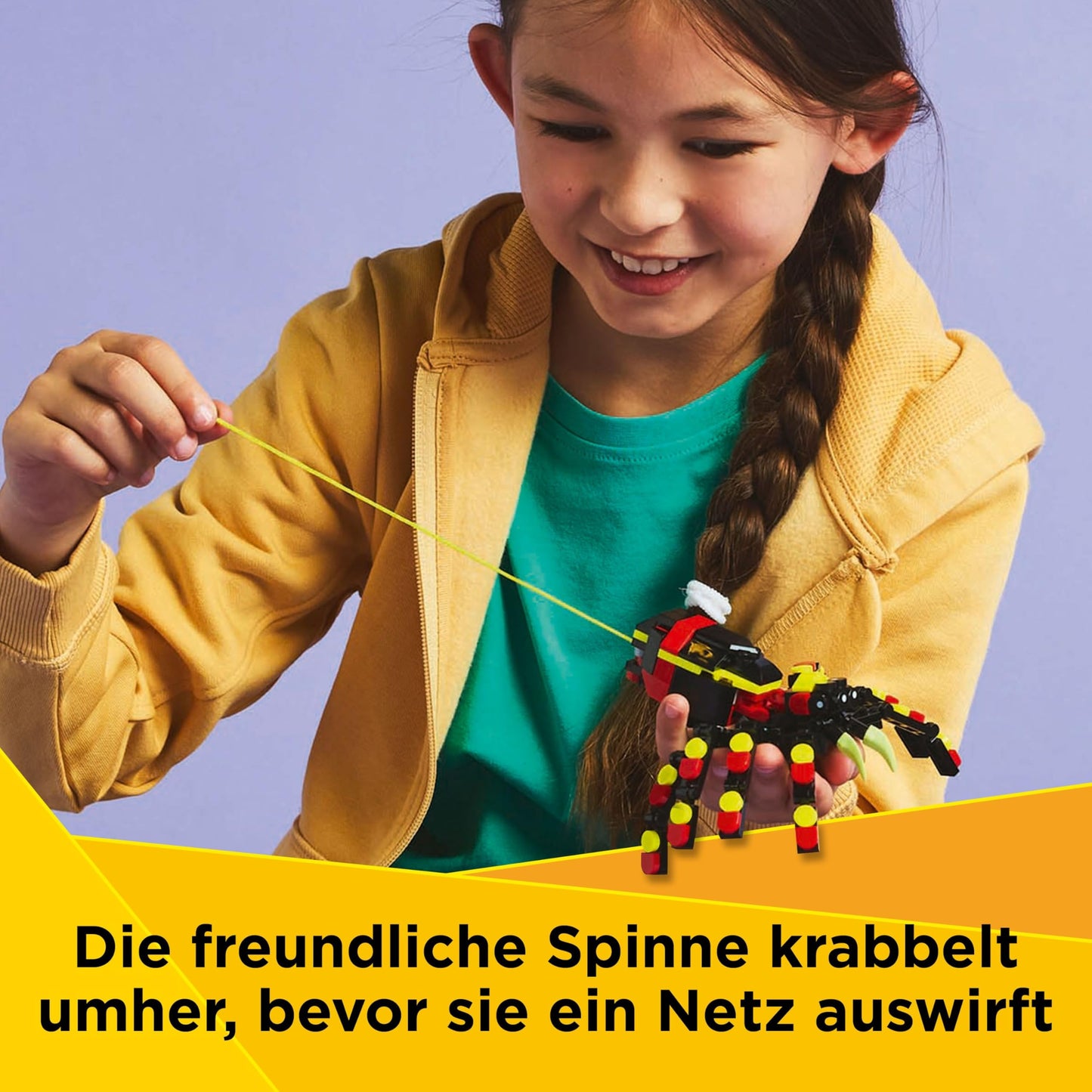 LEGO Creator 3in1 Wild Animals: Surprise Spider - Toy to convert into a scorpion figure or snake - Building set with 3 models - Gift for boys and girls aged 7 and up 31159