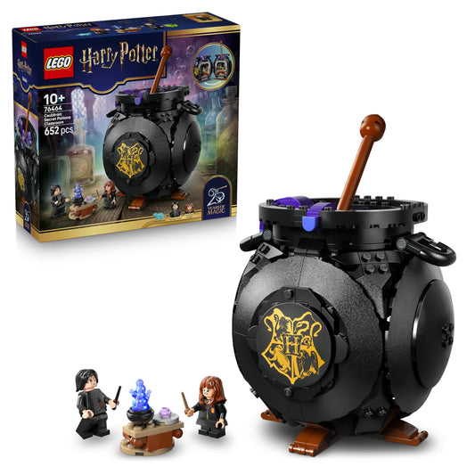 LEGO Harry Potter Cauldron: Secret Potions Classroom - DIY Set for Desk or Bedroom with Patronus and Hermione and Snape Minifigures - Gift for Children Ages 10 and Up - 76464