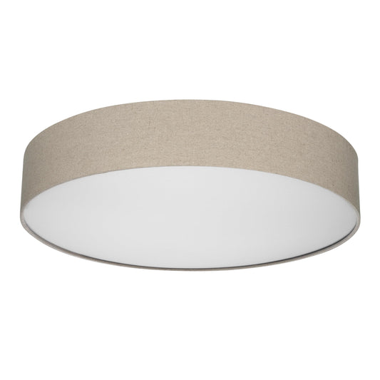 REV ceiling lamp - ceiling light living room, bedroom & kitchen around 60cm with fabric lampshade in a vintage look, taupe - 2021116010