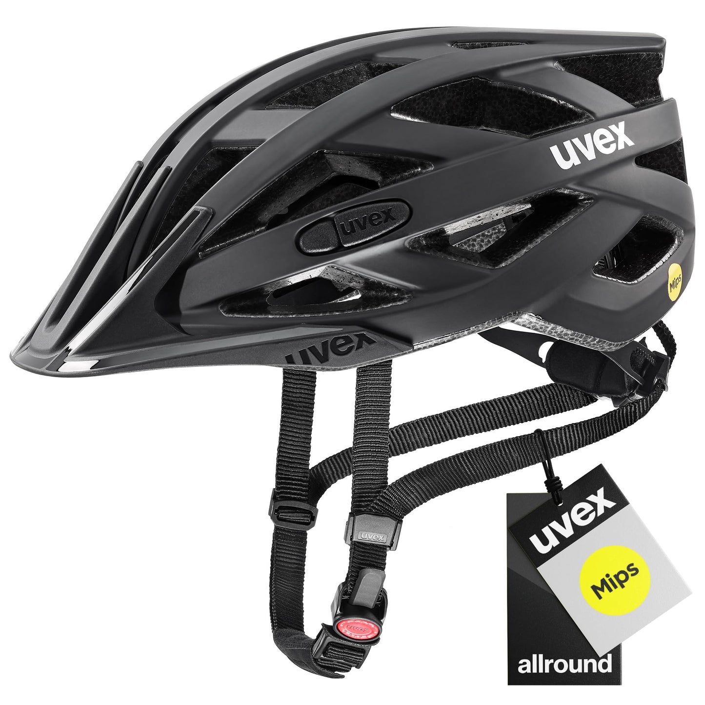 uvex i-vo cc MIPS bicycle helmet, All Black matt, 56-60 cm - S413613